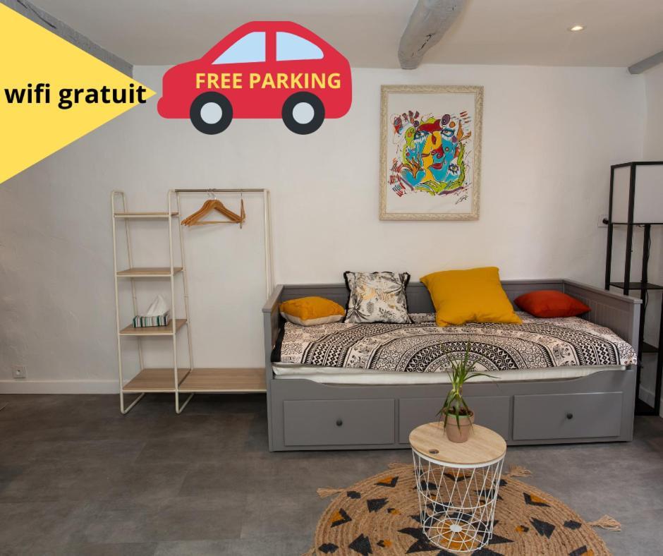 Studio Cosy Dans Centre Historique Avec Parking Lägenhet Grasse Exteriör bild