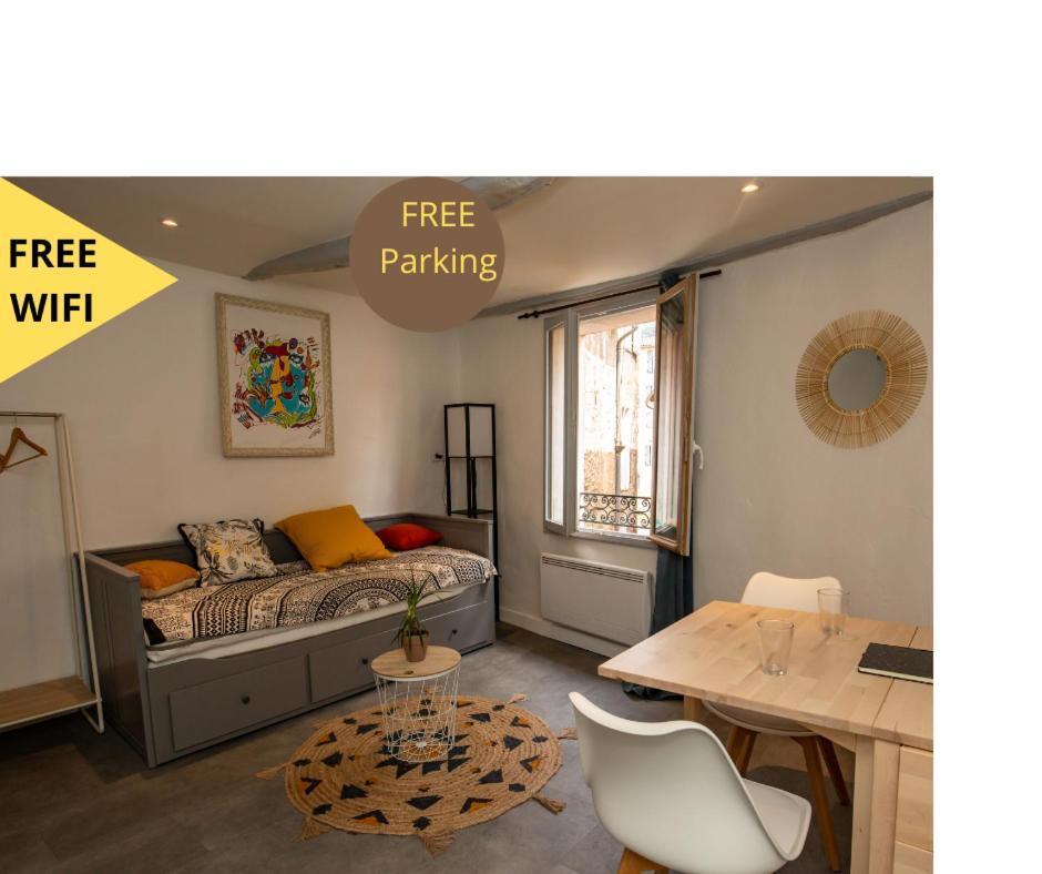Studio Cosy Dans Centre Historique Avec Parking Lägenhet Grasse Exteriör bild